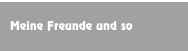 Meine Freunde und so